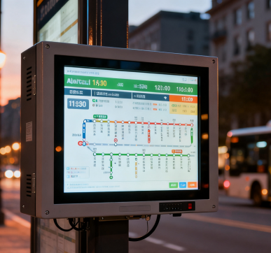 工業(yè)顯示器在在公交電子站牌中的應用